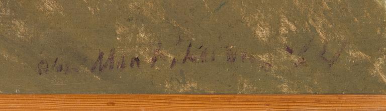 Olavi Martikainen, öljy kankaalle, signeerattu.