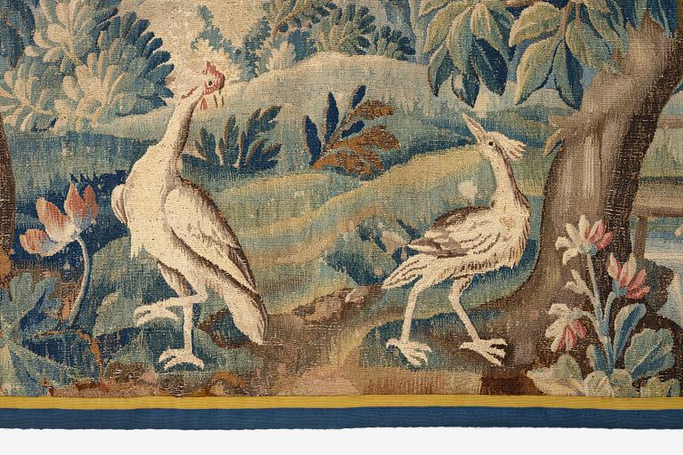 Vävd tapet, "Verdure", gobelängteknik, ca 295 x 168 cm, Flandern, 1700-talets förra hälft.