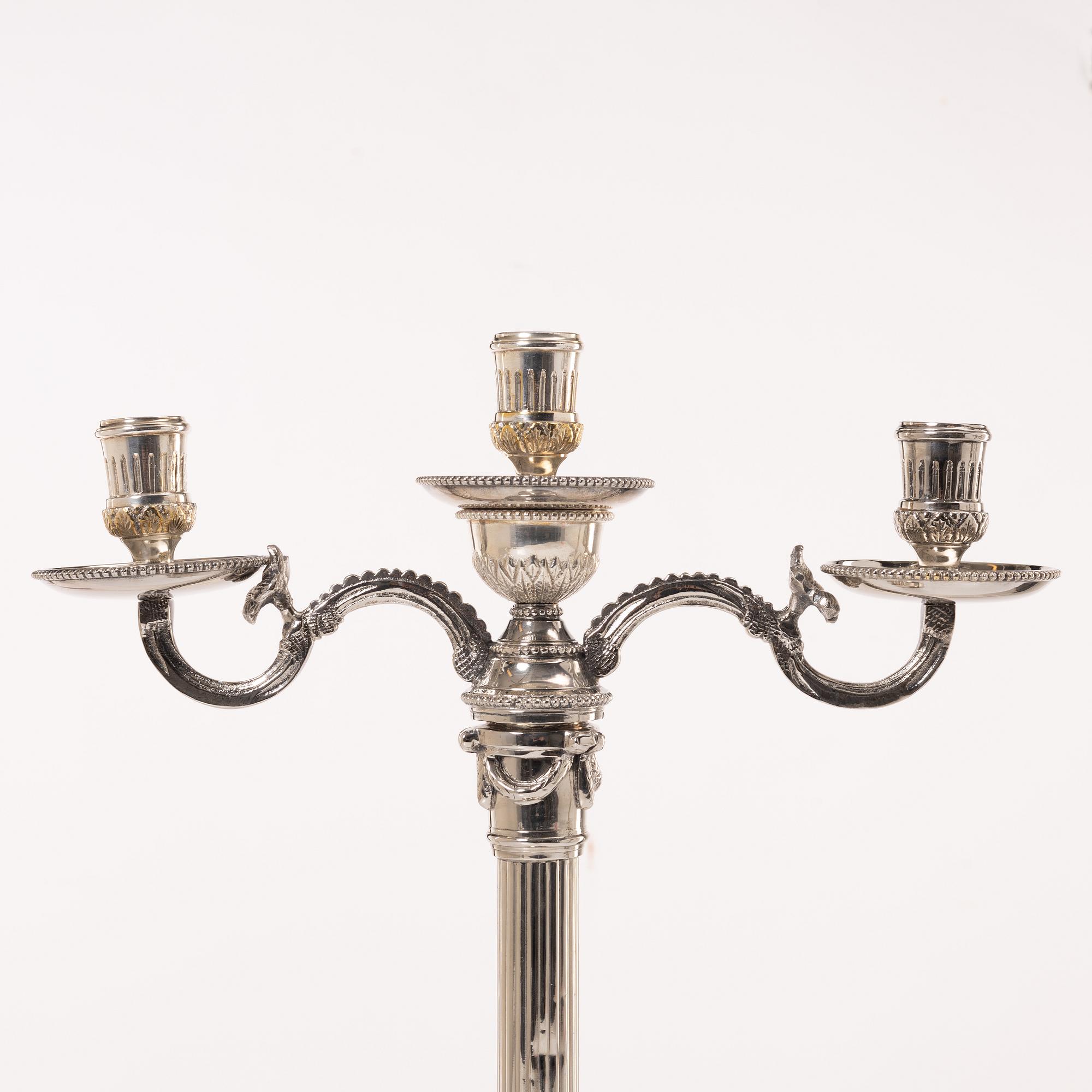 Kandelabrar, ett par "Väsby" Ikea, 1900-talets slut.