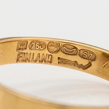 Björn Weckström, ring "Diamantstad", 18K guld, diamanter totalt ca 0.15 ct, Lapponia 1971.