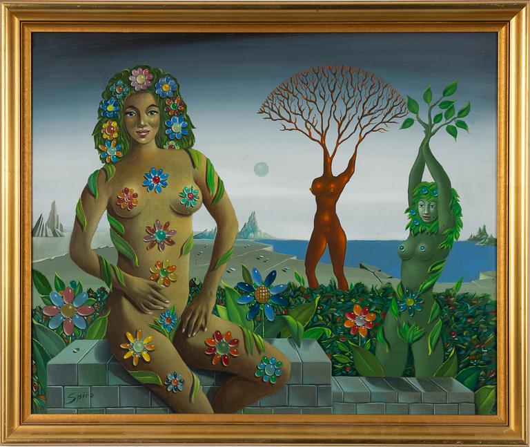 Georges Spiro, Surrealistic Figure Landscape.