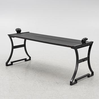 Folke Bensow, a "Sneckan" bench, Byarums Bruk, 21st century.