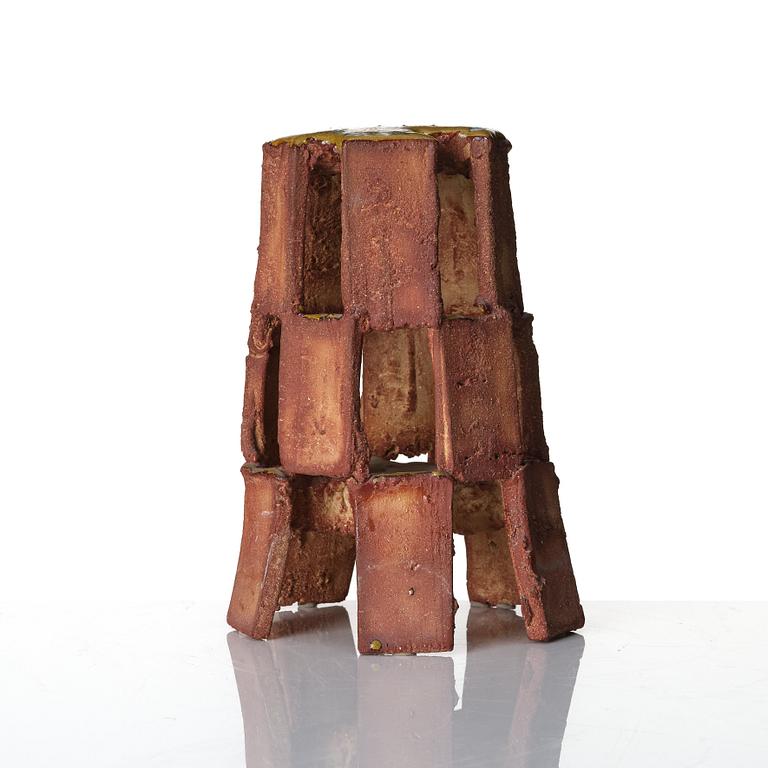 Anders Bruno Liljefors, A sand cast stoneware sculpture, Gustavsberg studio, Sweden probably 1950s.