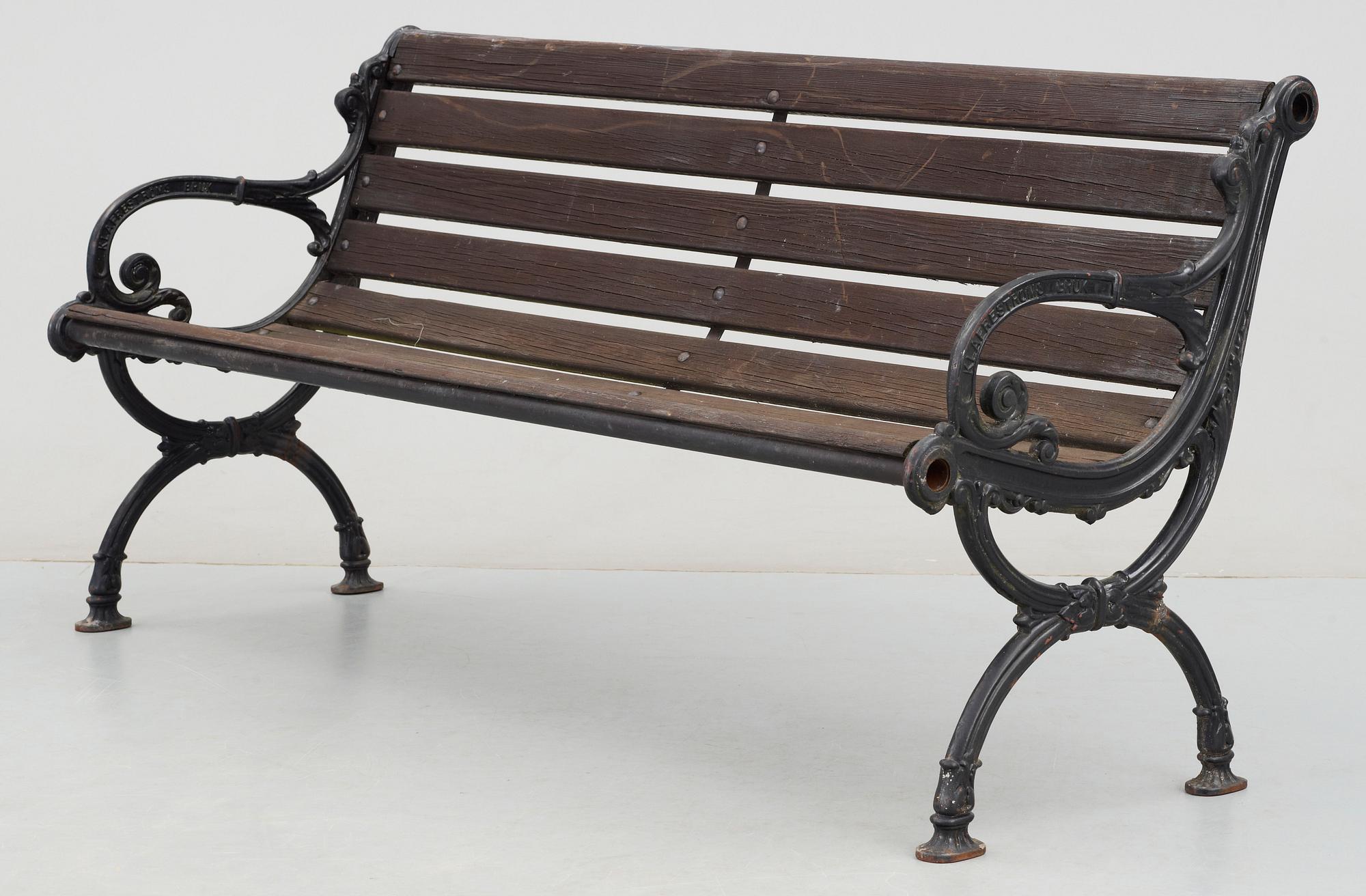 PARKBÄNK, Klafreströms Bruk, 1900-tal.