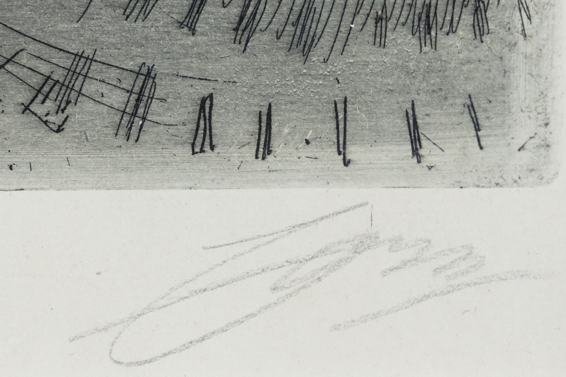 Anders Zorn, etching, 1897, signed in pencil.