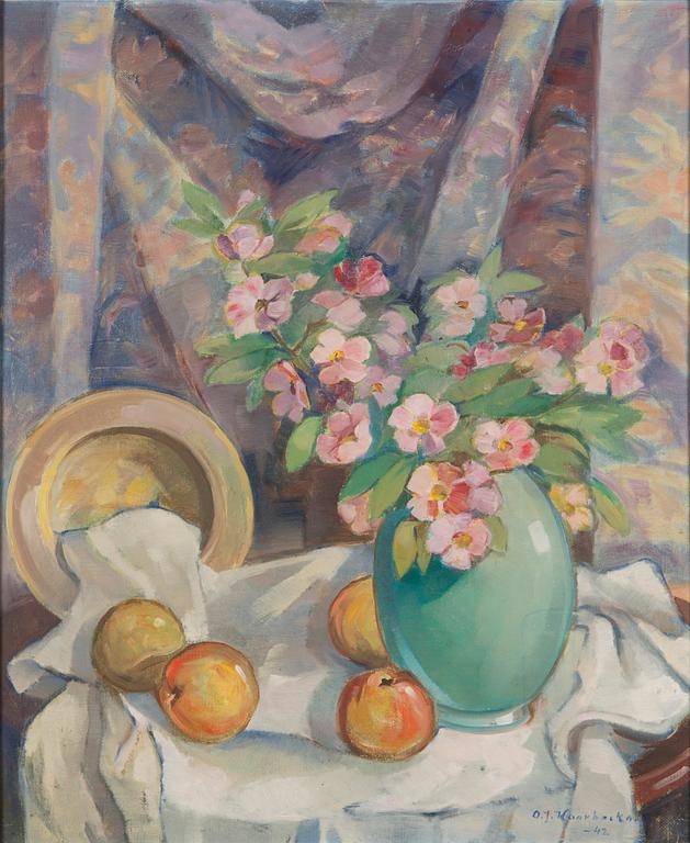 Otso Karpakka, Still Life with Flowers and Fruits.