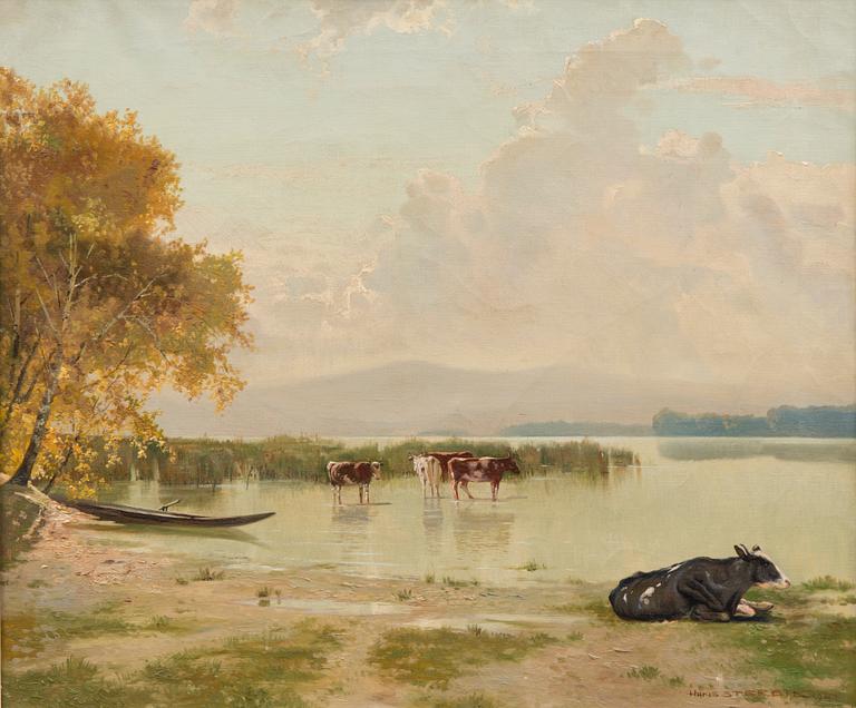 oil on canvas, signed and dated J. Sterbik 1941.