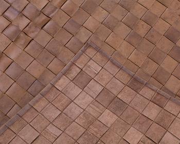 CARPET, leather, late 20th century. 240 x 169 cm.