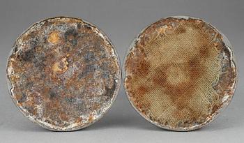 LJUSSTAKAR, ett par, nyrokoko, 1800-tal.