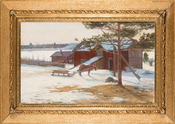 Elin Danielson-Gambogi, "The snow is melting at the barn".