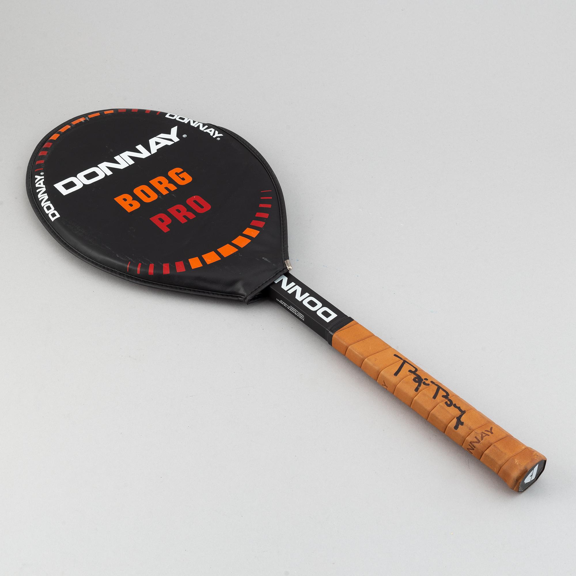 Björn Borg, a custom made 'Donnay Borg Pro' signed tennisracket, 1980-83 with certificate.