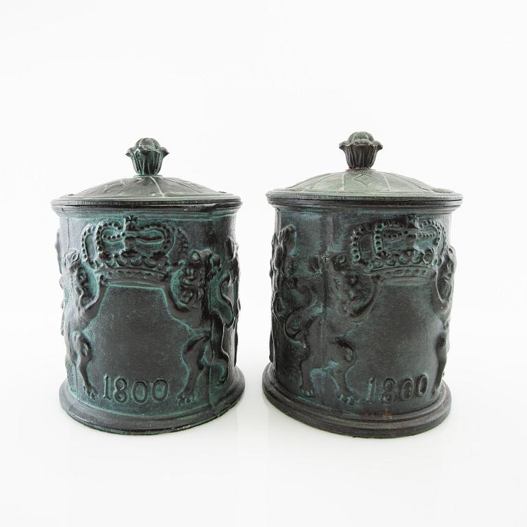 Tobacco tins 3 pcs., including Hällefors factory 20th century.