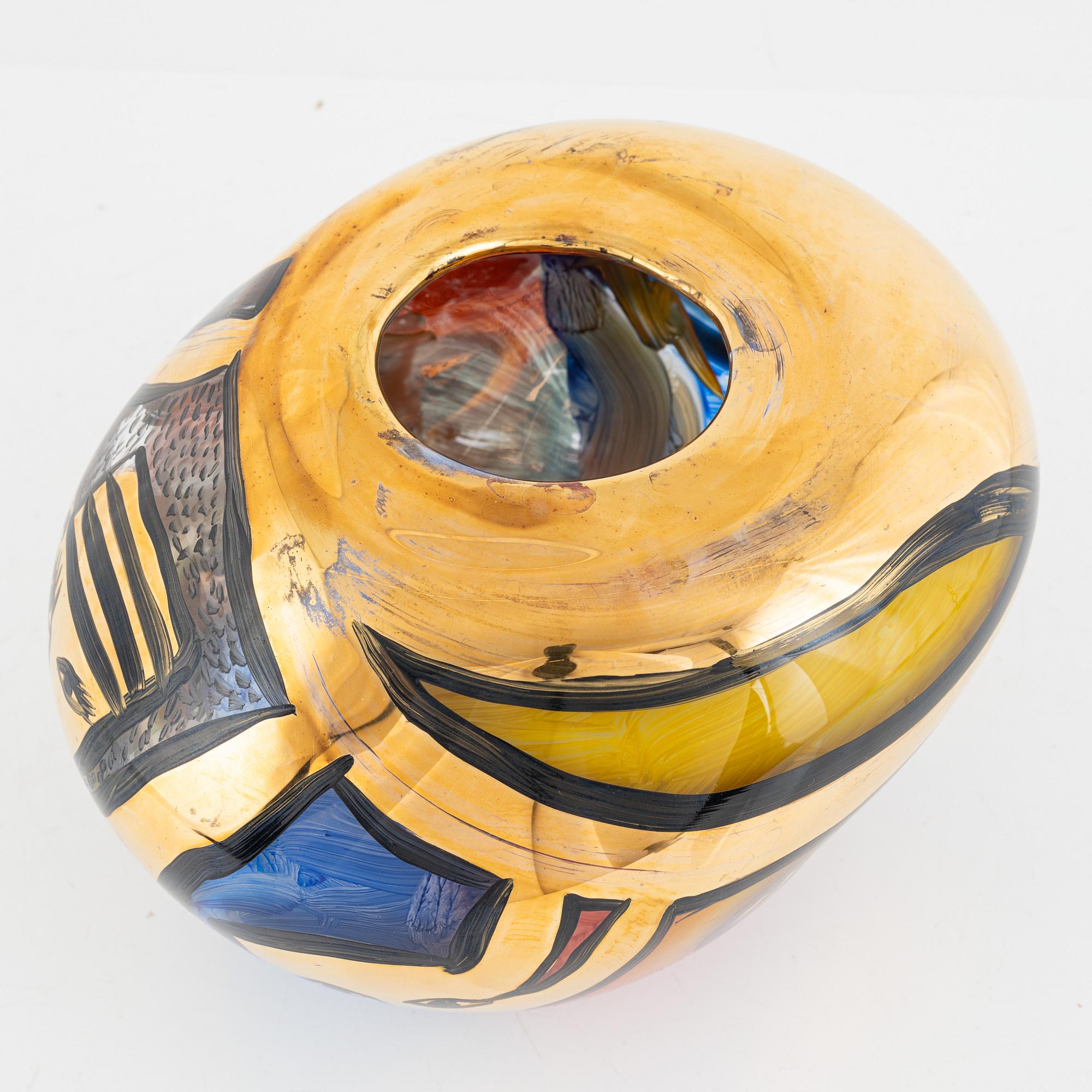 Ulrica Hydman-Vallien, skål, glas, unik, Kosta Boda.