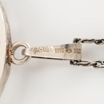 Claës E. Giertta, hängsmycke, silver, Stockholm 1990.