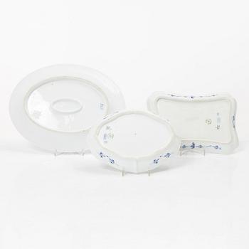 Royal Copenhagen, A 46 pieces "Blue Fluted Half Blond" service, 'Musselmalet', 1889-1922 and post 1923.