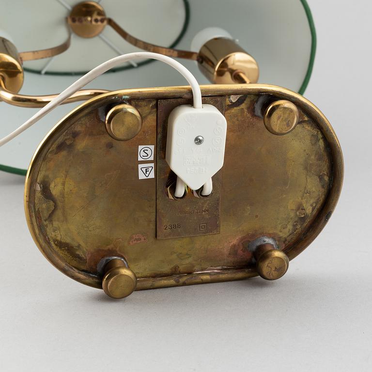 Josef Frank, a brass table lamp model 2388 for Svenskt Tenn, Stockholm, Sweden.