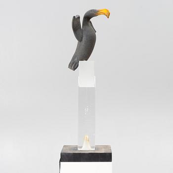 Kjell Engman, sculpture, glass, Kosta Boda.