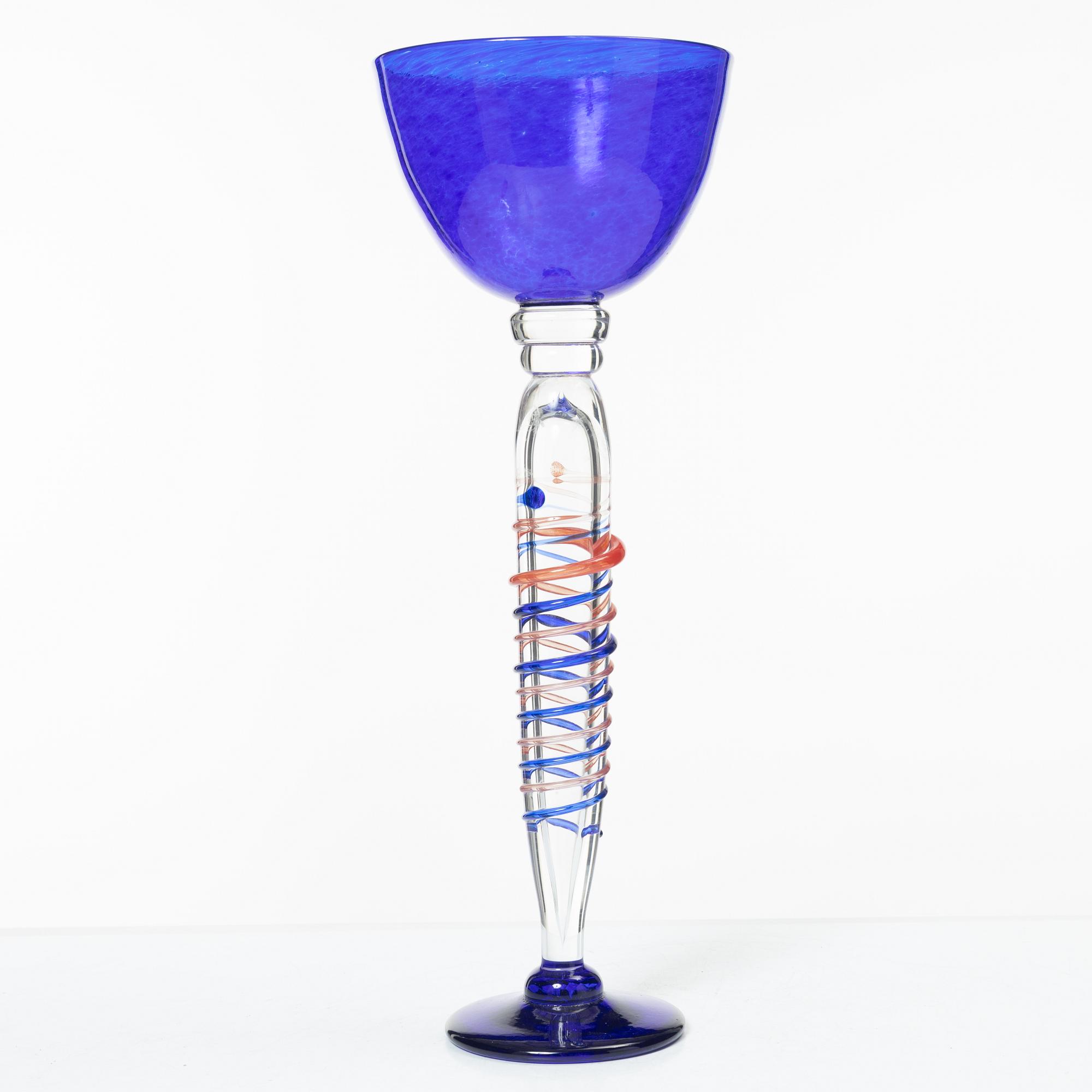 Björn Rönnquist, a unique glass cup, 1998.