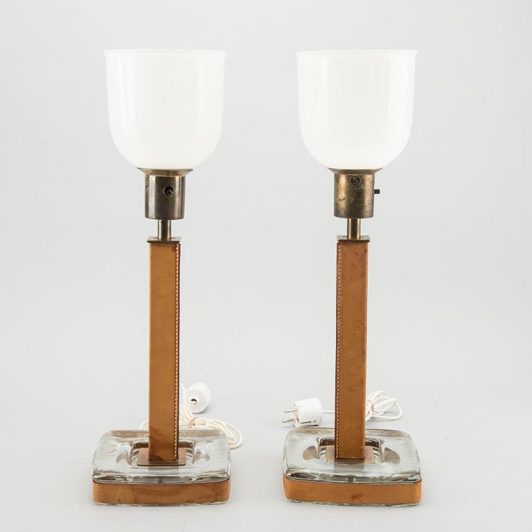 A PAIR OF TABLE LAMPS BY BÖHLMARKS, MODEL 15773, SECOND HALF OF 20TH CENTURY.