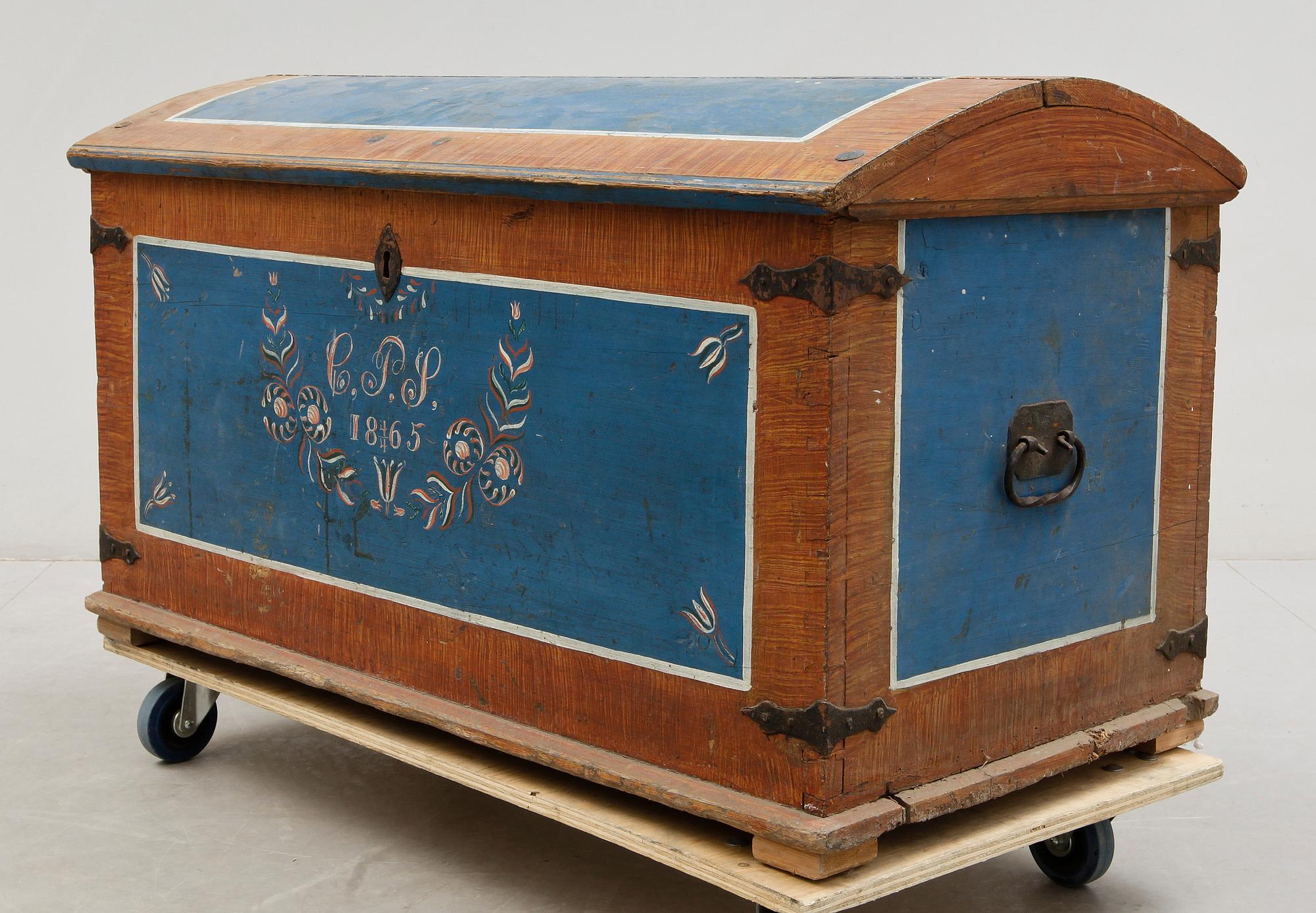 KISTA, allmoge, bär datering 1865.