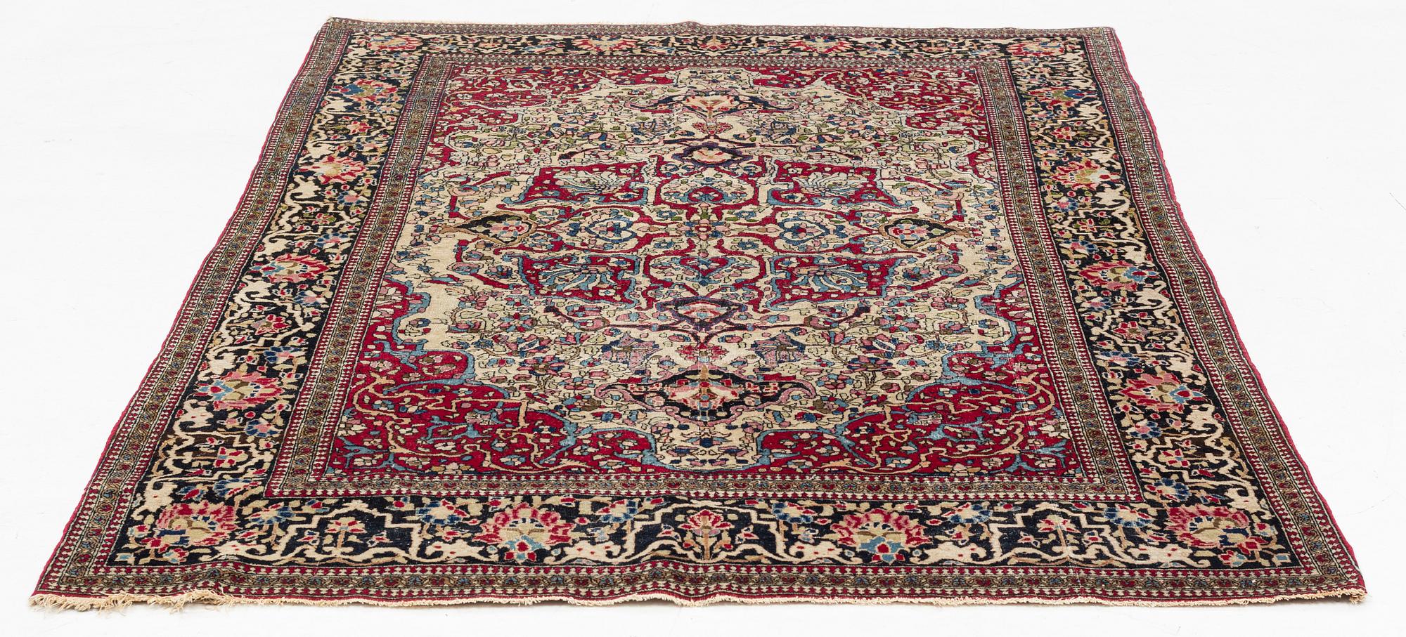 Matta, antik Isfahan, ca 215 x 138 cm.