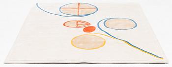 Hilma af Klint, a carpet, 'Group V, no 2. Series WUS, Seven Pointed Star', numbered 9/30, hand tufted, c 195 x 160 cm.