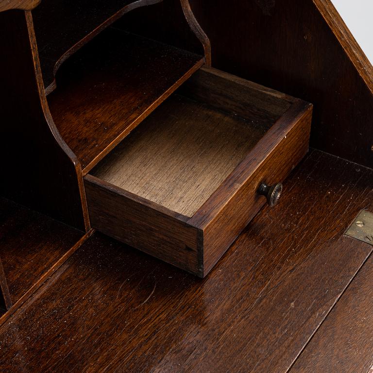 A mahogany writing cabinet, 20th Century.
