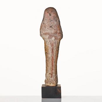 A pottery Ushabti Egypt presumably 18:e dynasty ca 1450 B.C.