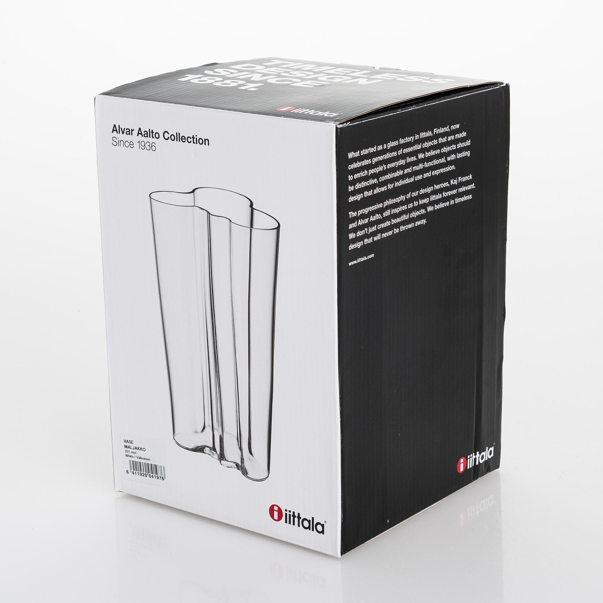 Alvar Aalto, vase, opal glass, Iittala, Finland.