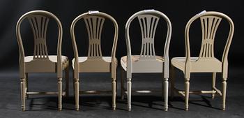 STOLAR, 5 st, gustaviansk stil, sent 1900-tal.