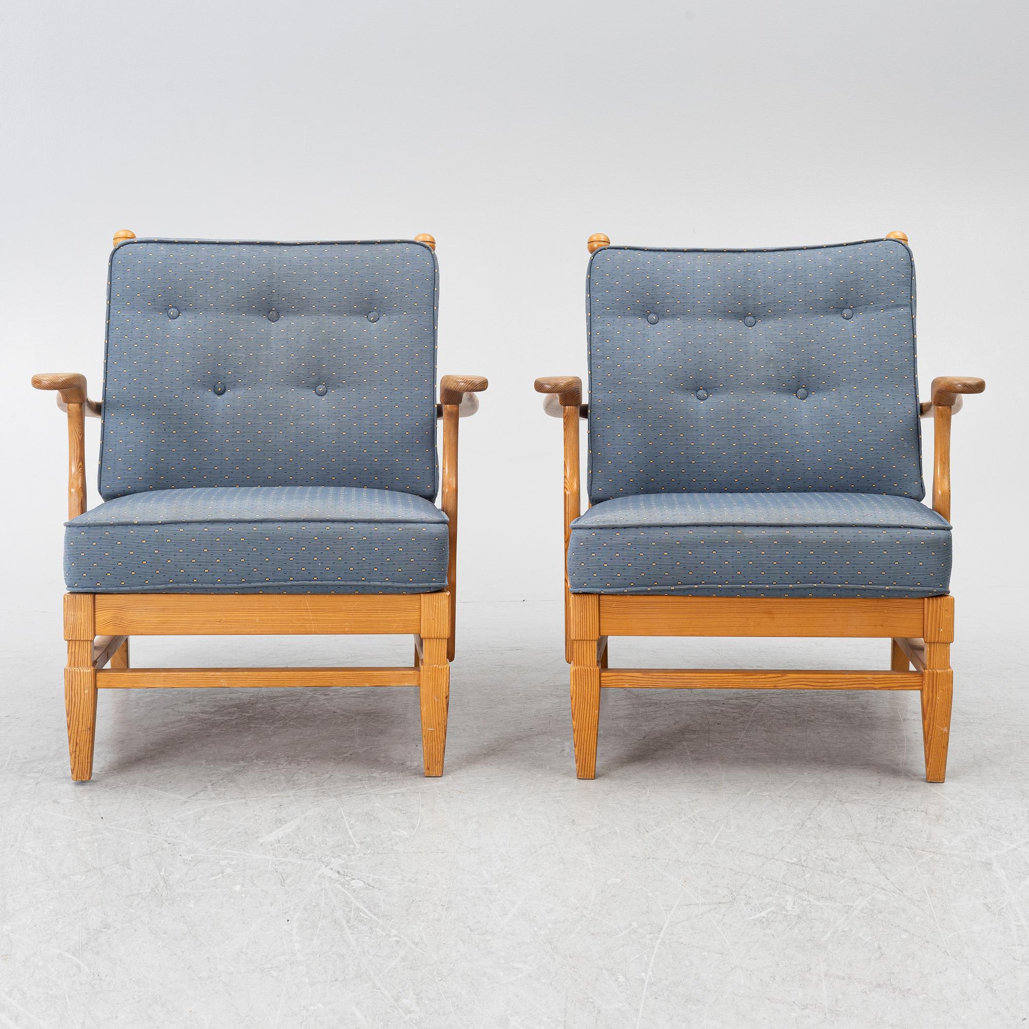 Gösta Göperts, fåtöljer, ett par, "Åre", 1900-talets andra hälft.