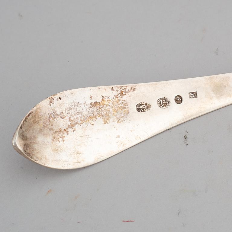 PETER FABRICIUS, a large silver spoon, Copenhagen, probably 1799.