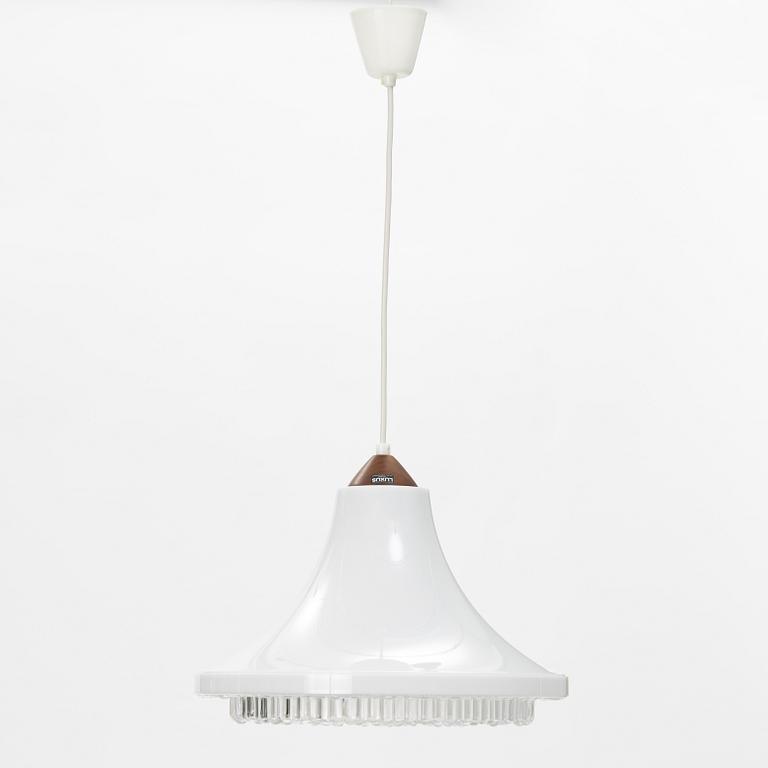 Uno & Östen Kristiansson, a plastic ceiling light, Luxus, Vittsjö.