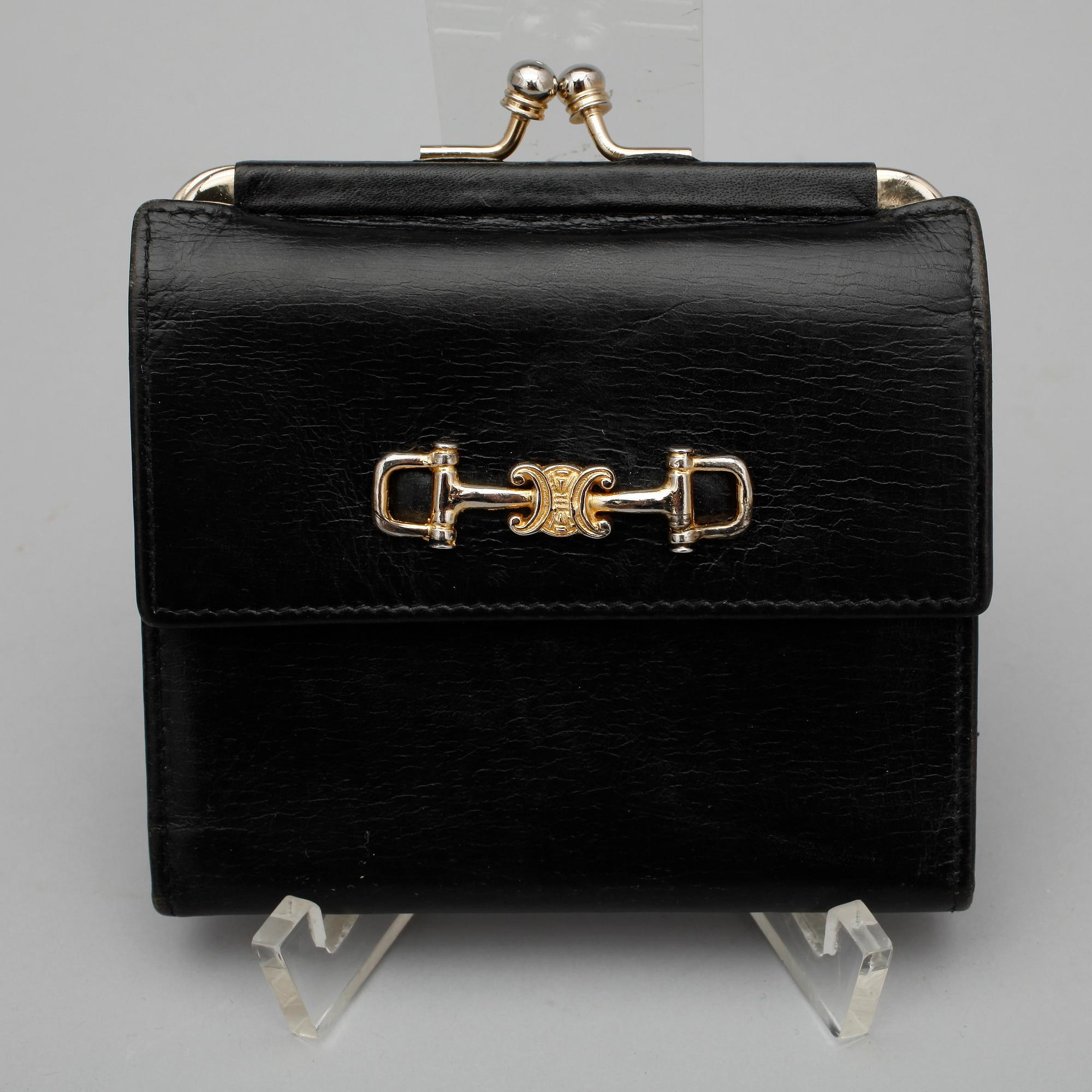 HANDVÄSKA samt PORTMONNÄ, Celine, 1900-talets andra hälft.