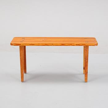 A pinewood stool, second half of the 20th Century.