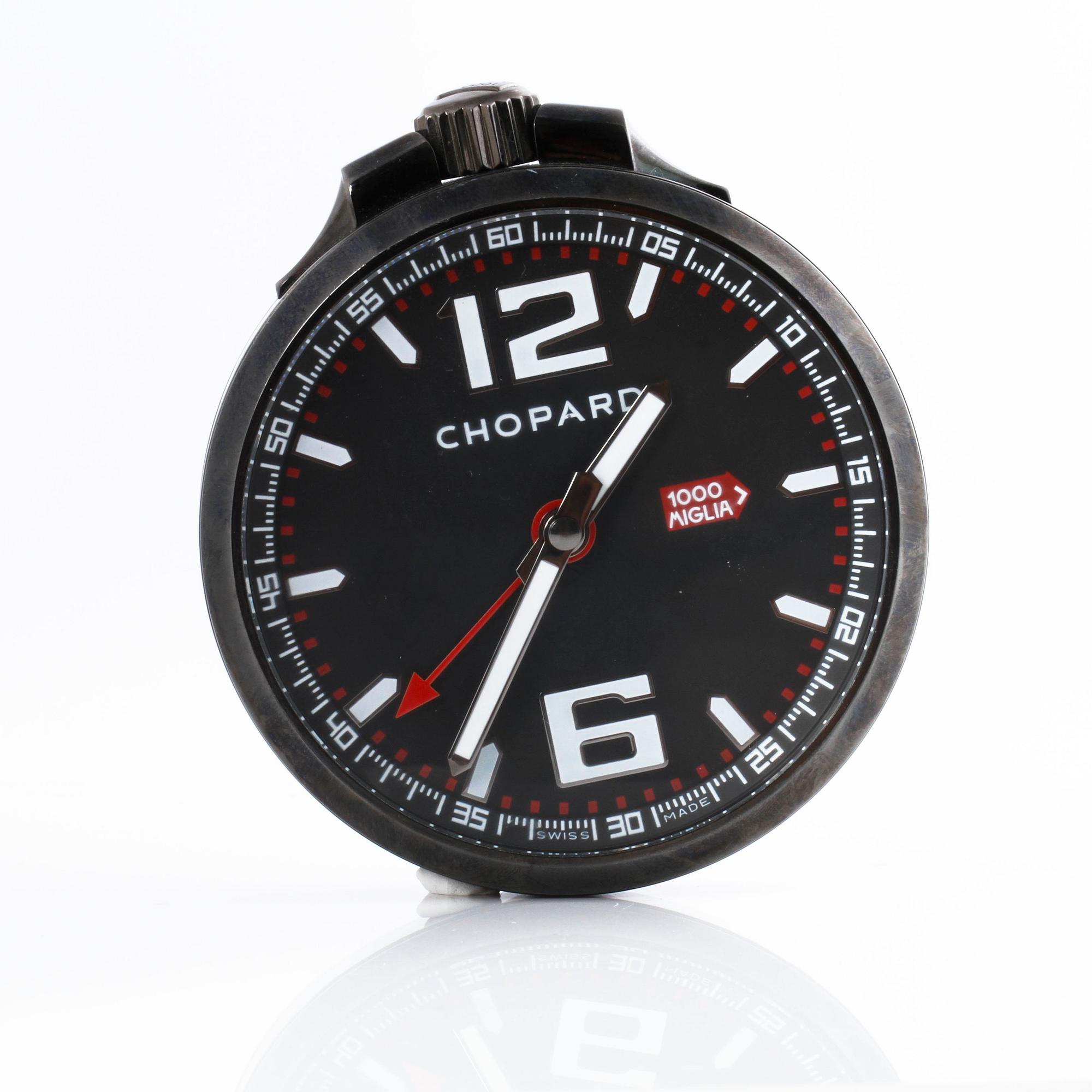 CHOPARD, Mille Miglia GT XL, table alarm clock, 89 mm.