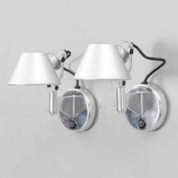 VÄGGLAMPOR, ett par, "Tolomeo Faretto" M. De Lucchi/ G. Fassina för Artemide, 2000-tal.