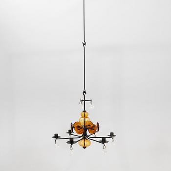 Erik Höglund, chandelier, Boda Smide, late 20th century.