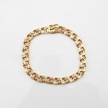 Bracelet Bismarck link 18K gold, G. Dahlgren & Co Malmö 1959.