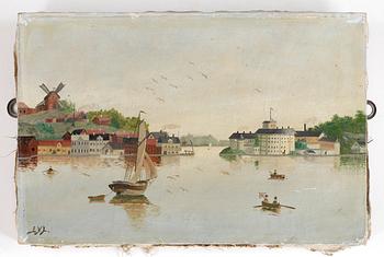 OKÄND KONSTNÄR, signerad EVL, omkring 1900.