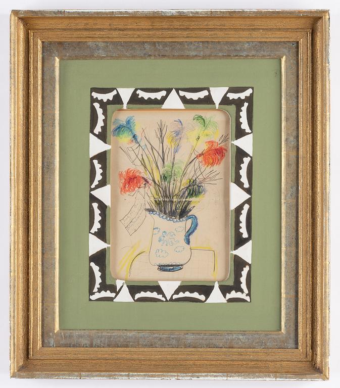 Olle Olsson-Hagalund, mixed media, signed.