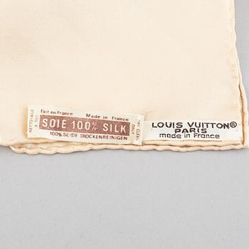 Louis Vuitton, a silk scarf.