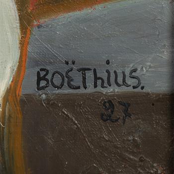 Lars Boëthius, oil on canvas, signed and dated -27.