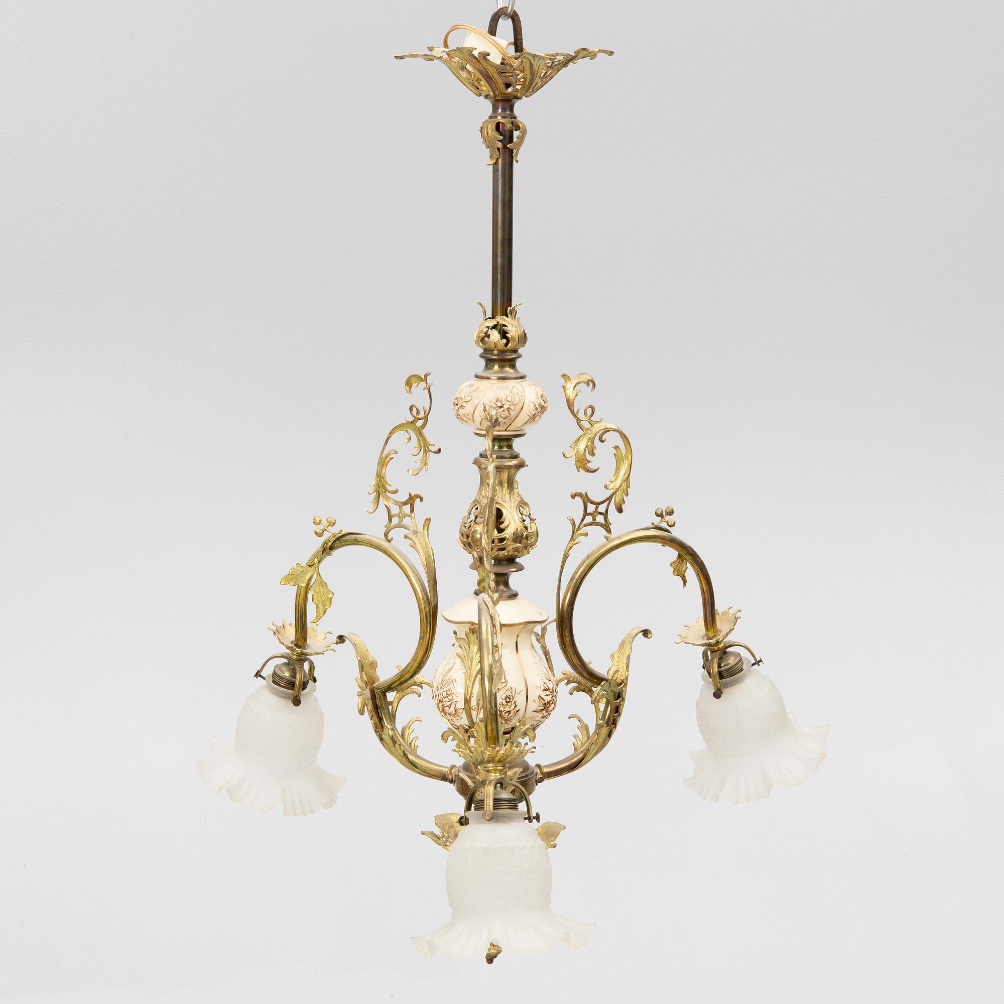 A ceiling lamp, early 20th century.