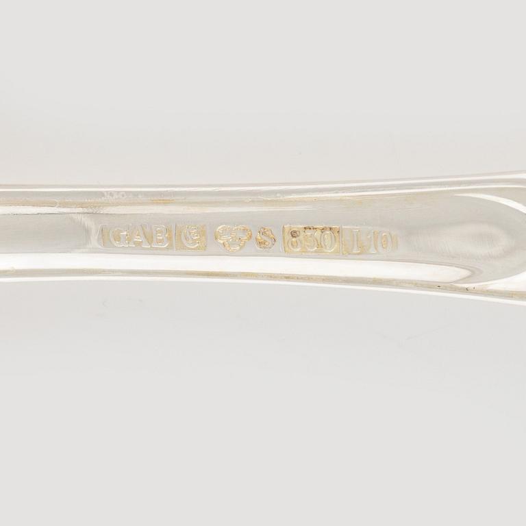 Bestickservis, 68 delar, silver, Prins Albert, GAB, Eskilstuna, 1982-83.