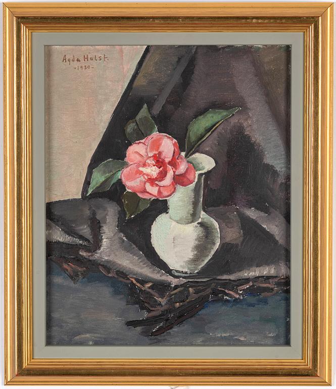 Agda Holst, oil on canvas laid down on panel, signed and dated 1930.