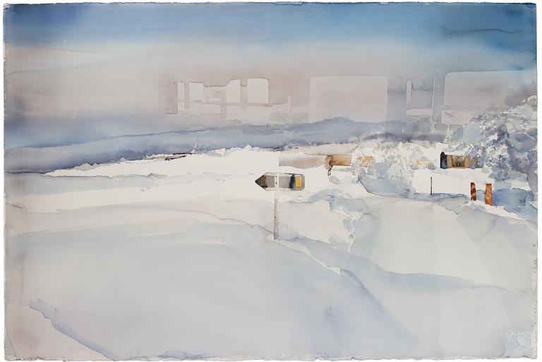 Lars Lerin, "Kiruna".