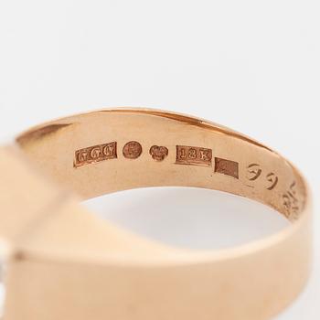 A rock crystal ring by Trege, Göteborg, 1966.