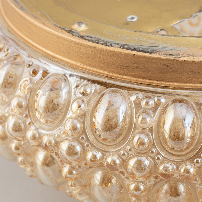 Taklampor/vägglampor, ett par, Glashütte Limburg, Tyskland, 1900-talets andra hälft.