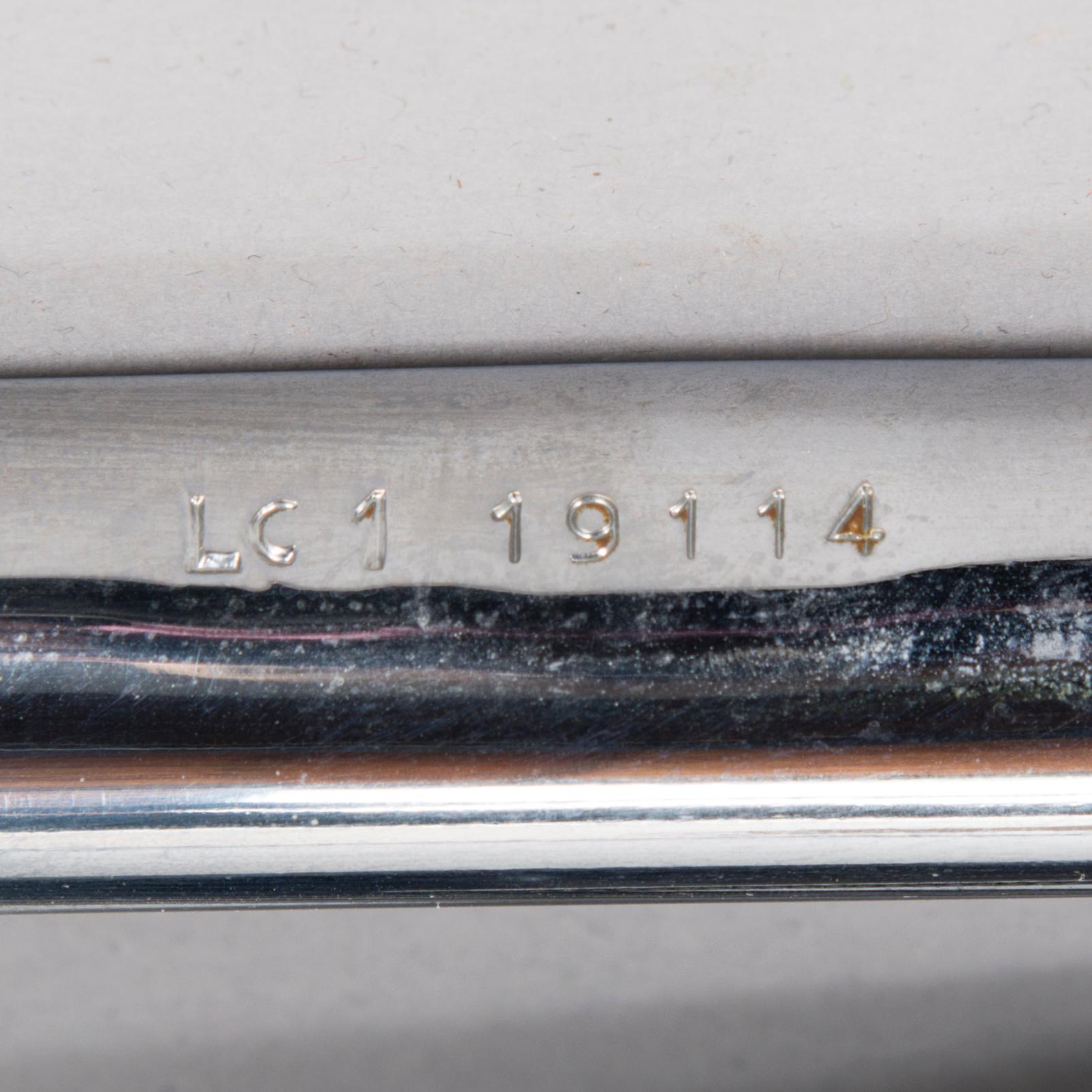 LE CORBUSIER, nojatuoleja, 4 kpl, malli LC1, 1900-luvun loppu.